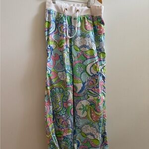 Lilly Pulitzer Colorful Paisley Women’s The Beach Pant size medium